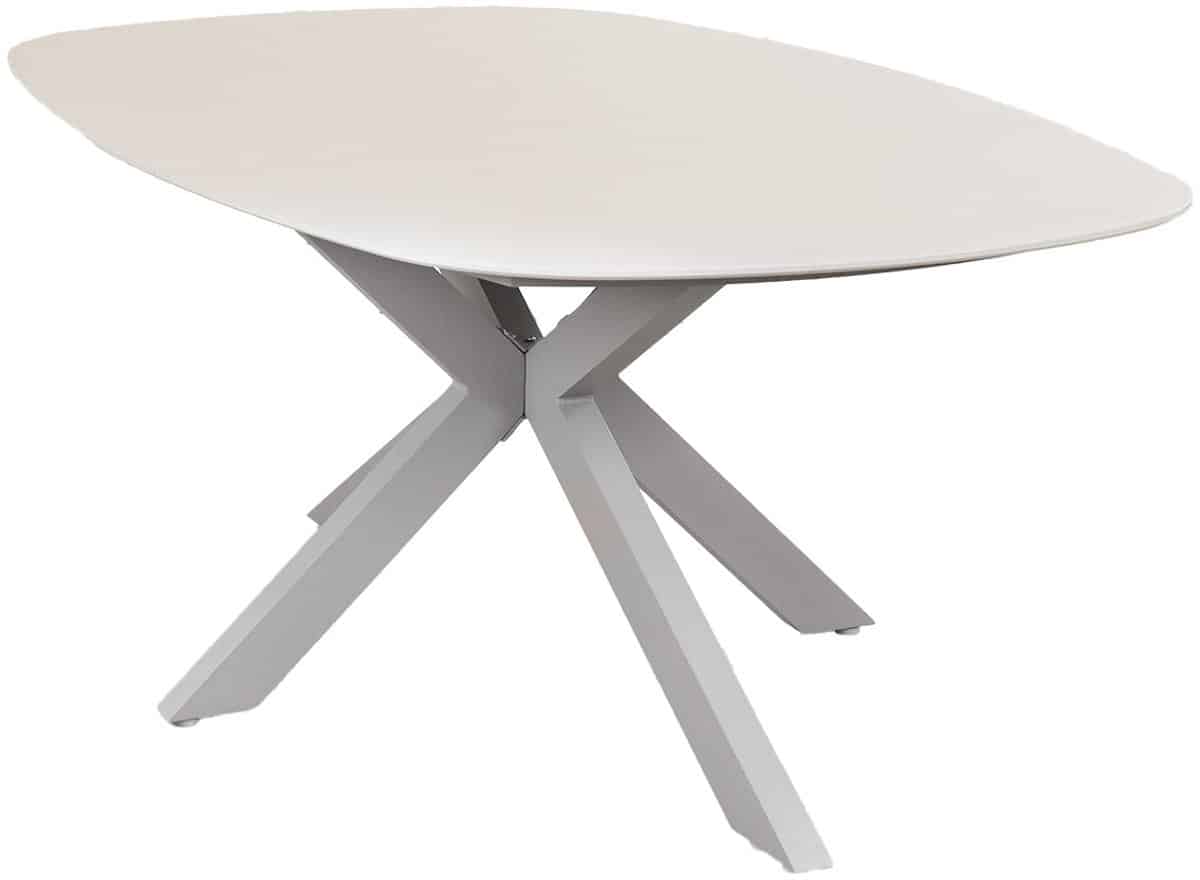 dining tuintafel barletta 180x115cm | sandstone & camel