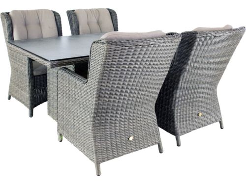 Diningset Santa Rosa Coffee Brown