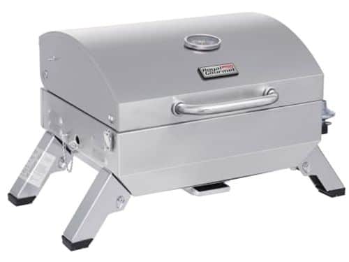 Draagbare Gas Grill met Opvouwbare Benen en Afsluitbaar Deksel