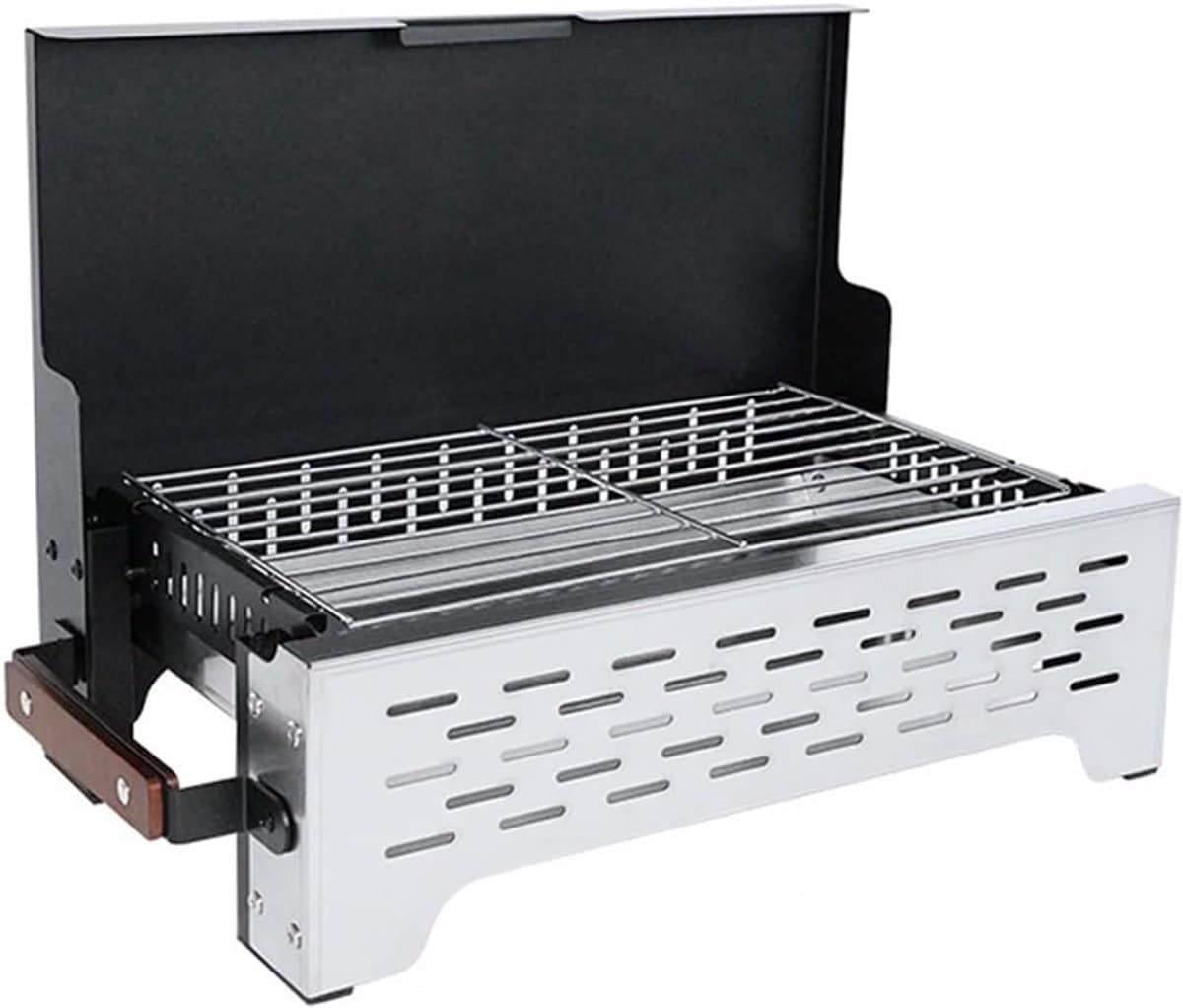 draagbare houtskool grill kleine opvouwbare bbq buiten koken