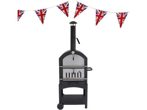 Draagbare Houtskool Pizza Oven voor Buiten - Multifunctionele BBQ Roker