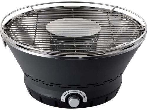 Draagbare Houtskool Tafelbarbecue met Elektrische Ventilator - Roestvrij Staal