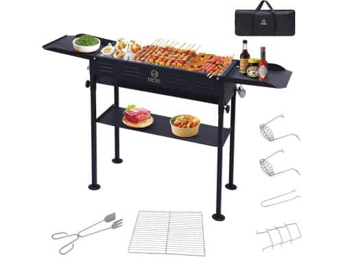 Draagbare Houtskoolbarbecue - Inklapbaar BBQ Rooster voor Camping en Picknick