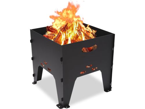 Draagbare Vuurplaats 35 x 35 cm - Opvouwbare Buitenhaard voor