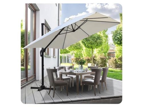 Draaibare zweefparasol 300 cm en 350 cm voor tuin en