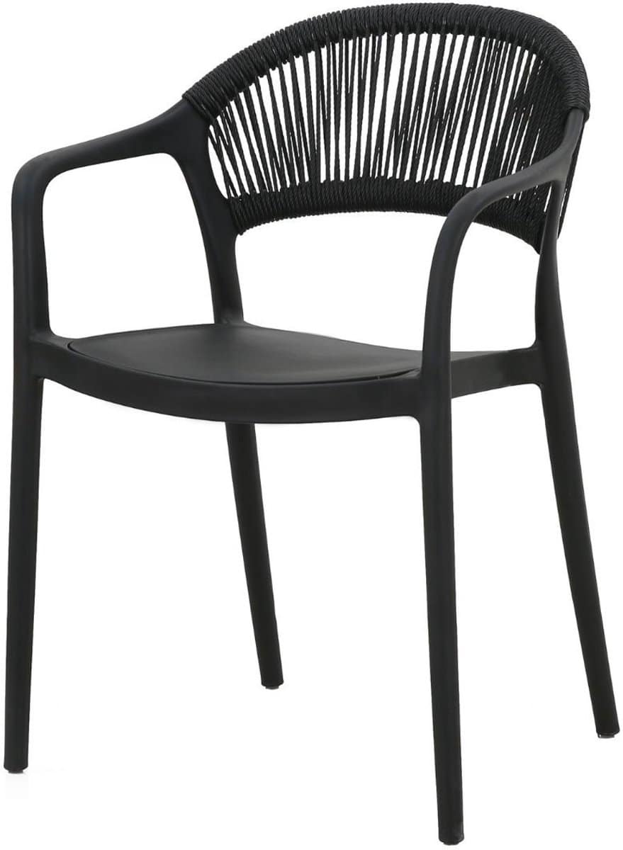 ds4u liv stapelbare tuinstoel zwart