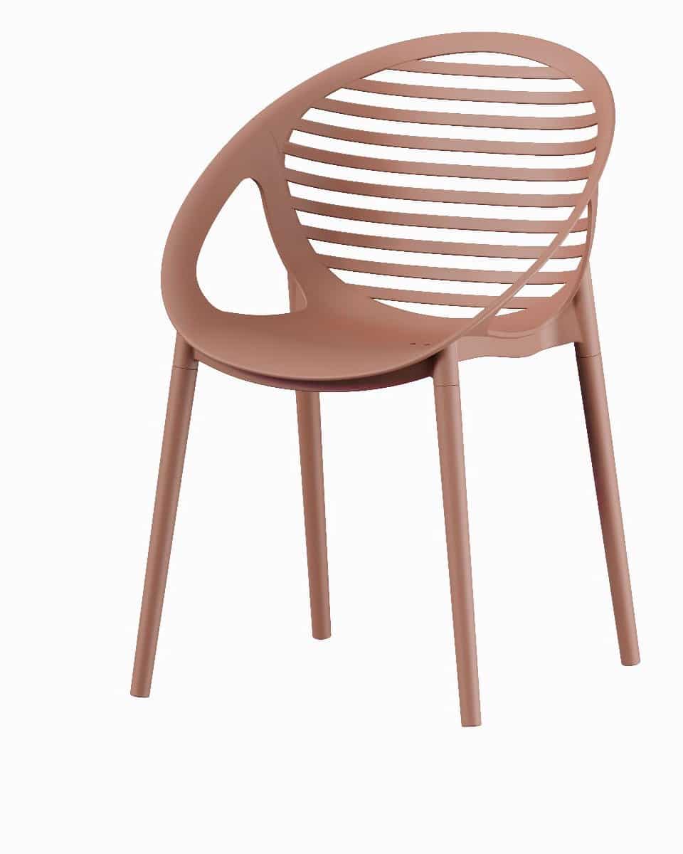 ds4u stijn stapelbare tuinstoel terracotta