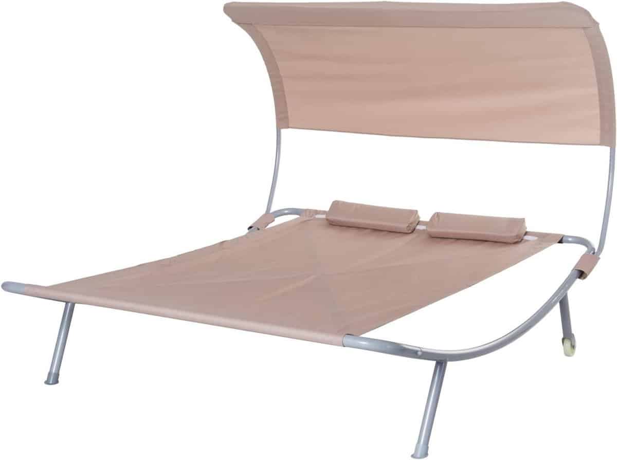 dubbel ligbed zonnebed tuinbed ontspannen buiten met