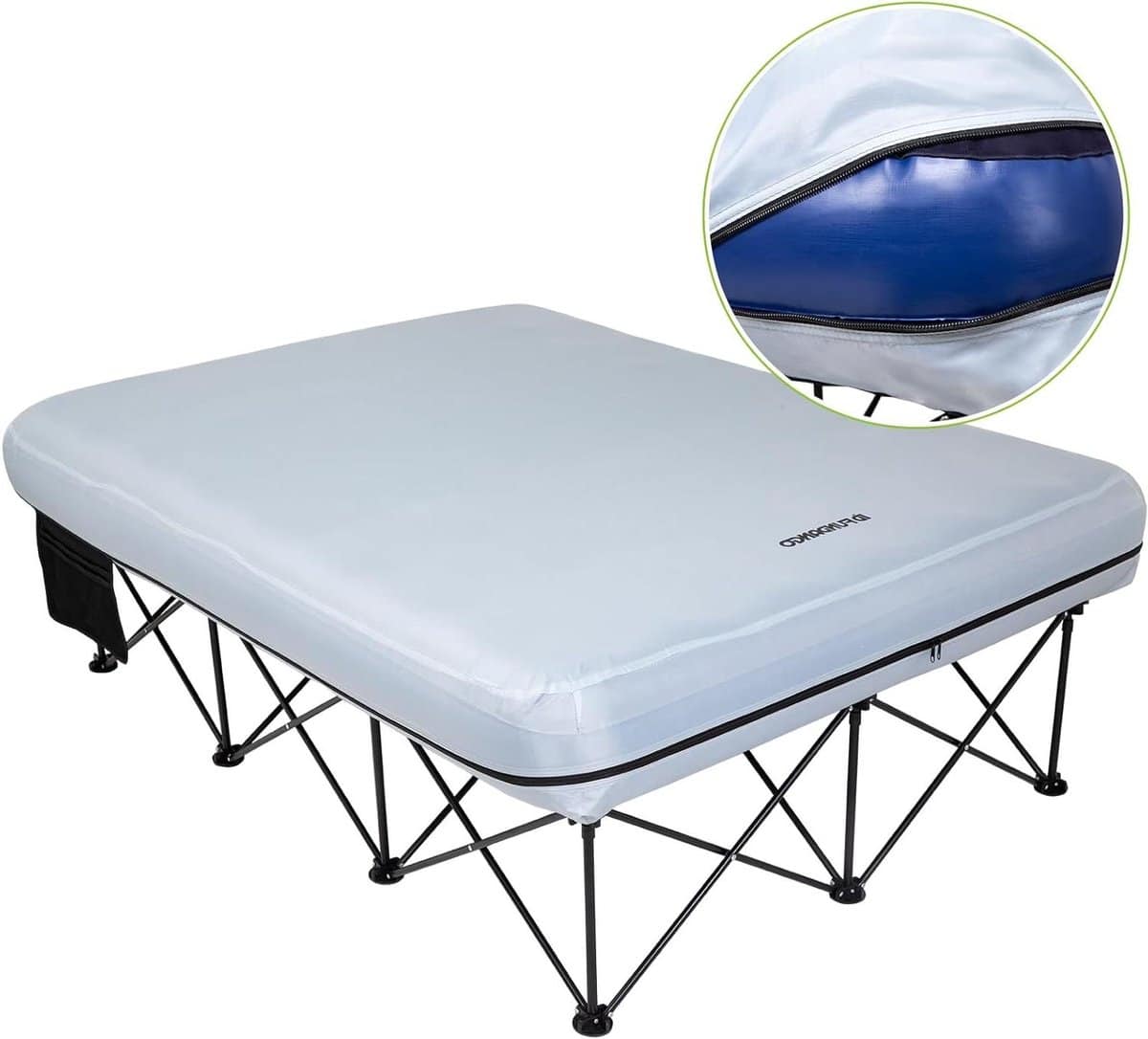 dubbele campingbedden met luchtmatras 2 personen, opvouwbaar kampeerbed met
