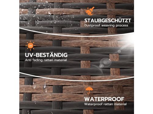 Dubbele Ligstoel 200x160 cm - Luxe Rattan Zonnebed voor 2