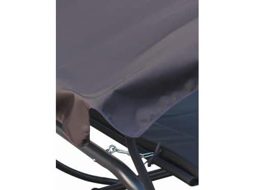 Dubbele ligstoel met zonnedak 255x150x130 cm - Duo ligbed 2