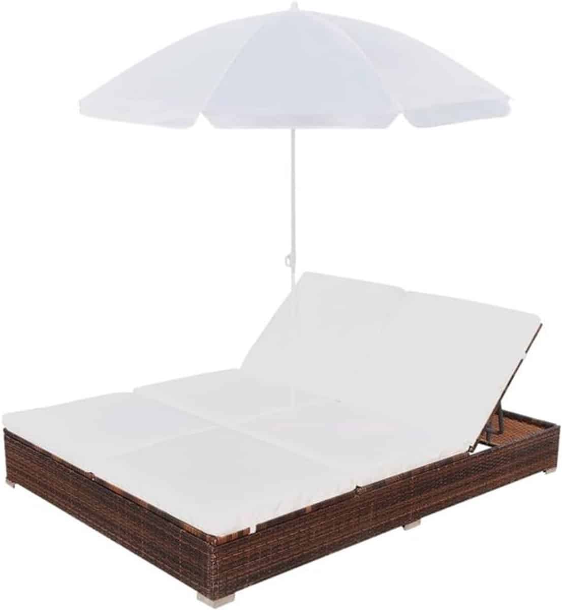 dubbele ligstoel zonneligstoel loungebed tuinstoel ligbed