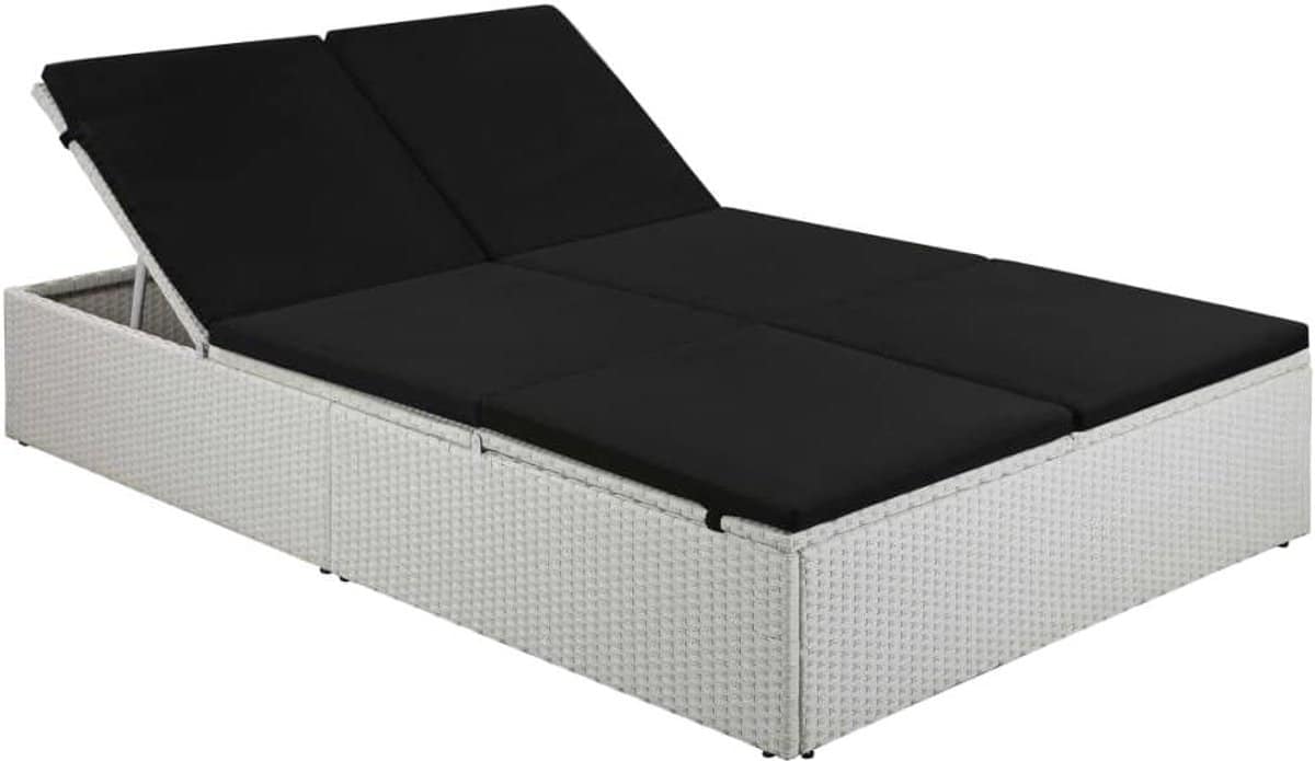 dubbele loungestoel ligbed tuin ontspannen buiten verstelbare