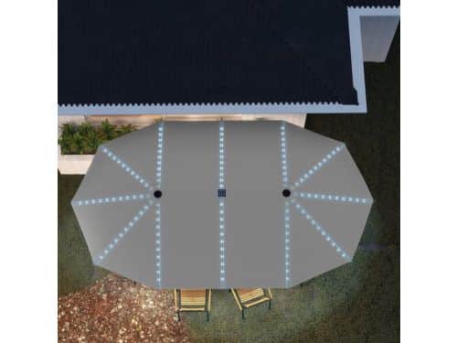 Dubbele Tuinparasol - Terrasparasol - Zweefparasol - Balkonparasol - UV-Parasol