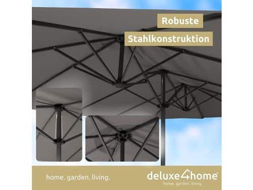 Dubbele Zweefparasol 450 x 260 cm - Grote Tuin Parasol