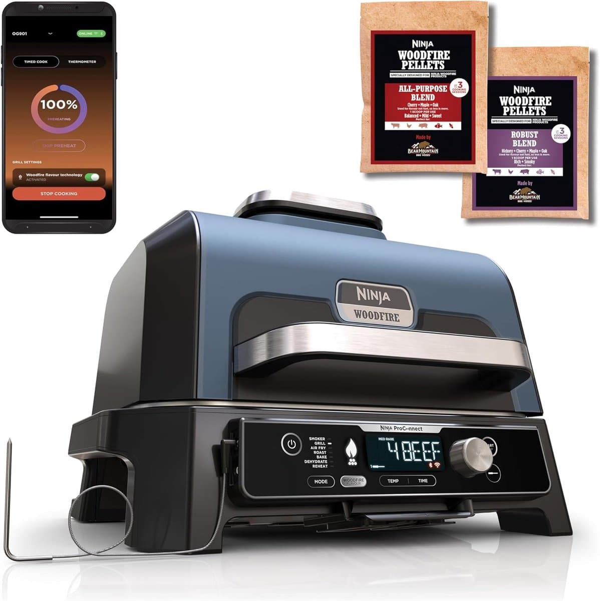 elektrische bbq grill & smoker met app bediening 7