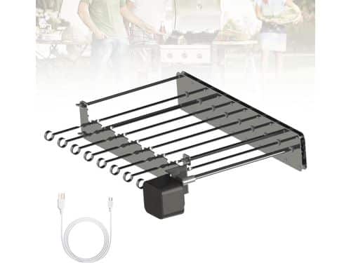 Elektrische Spiesdraaier voor BBQ met Automatische Roterende Functie en 10