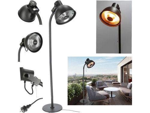 Elektrische Terrasverwarmer met 3 Warmtestanden - 2000W Halogeen Warmtestraler voor