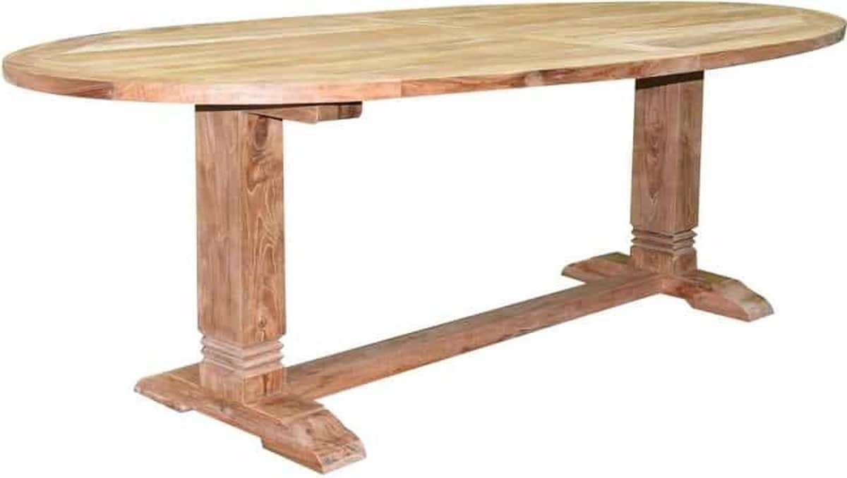 ellips dining tuintafel 240x120xh77 cm teak 14×12 poot