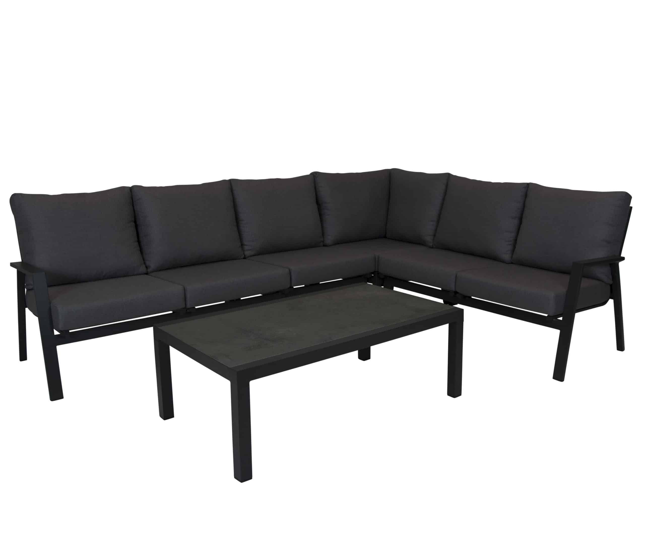 exome hoek loungeset met tafel atlanta