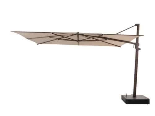 Finca zweefparasol beach met wenge houtlook frame 400 x 300 cm 4SO - 4so