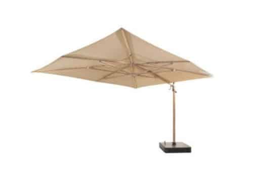 Finca zweefparasol zand met houtlook frame 400 x 300 cm 4SO - 4so