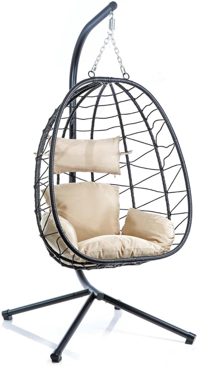 flexver® egg hangstoel hanging chair met standaard