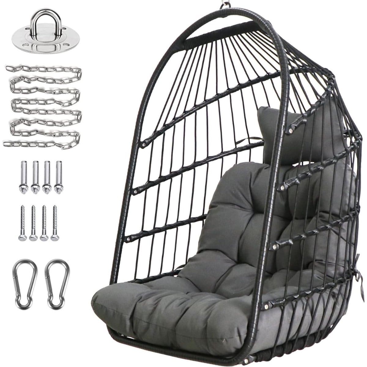 flexver® egg hangstoel hanging chair met standaard