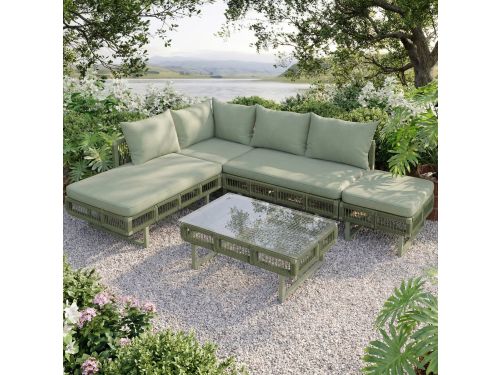 FloraGrace Loungeset 225 X 167 Cm - Modulair Tuinmeubel Met