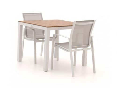Forza Altea/Fidenza 90cm dining tuinset 3-delig stapelbaar - Laagste prijsgarantie!