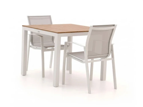 Forza Altea/Fidenza 90cm dining tuinset 3-delig stapelbaar - Laagste prijsgarantie!