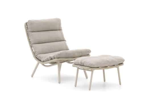 Forza Marradi lounge tuinstoel met voetenbank - Laagste prijsgarantie!