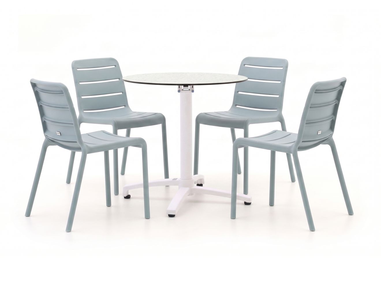 forza narni/canzo ø80cm dining tuinset 5 delig stapelbaar laagste prijsgarantie!