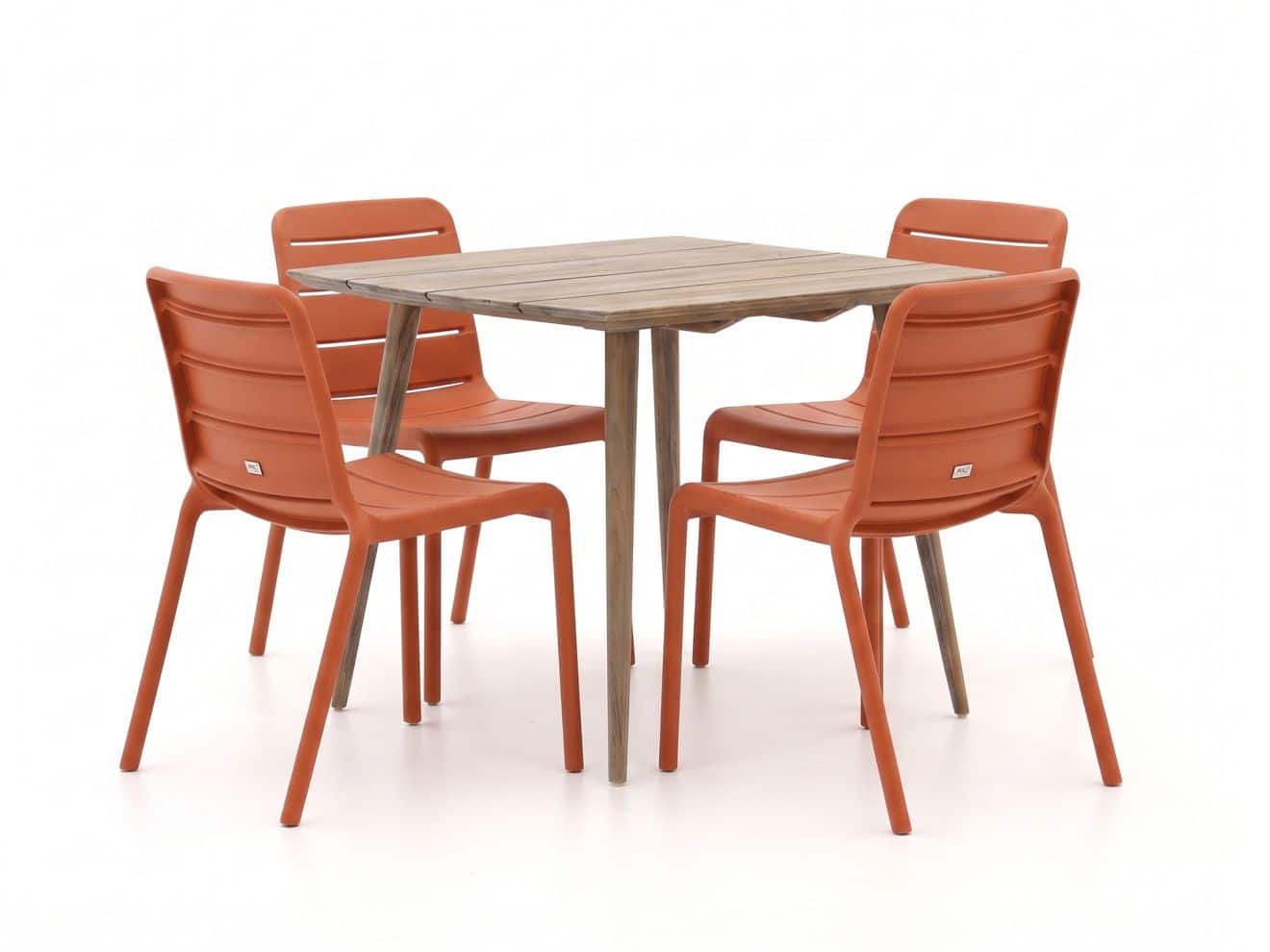 forza narni/rough k 90cm dining tuinset 5 delig stapelbaar laagste prijsgarantie!