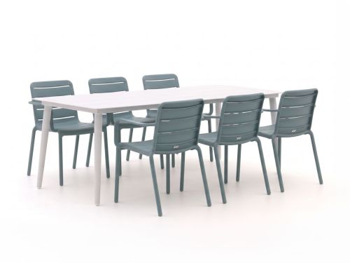 Forza Narni/Sora 220cm dining tuinset 7-delig stapelbaar - Laagste prijsgarantie!