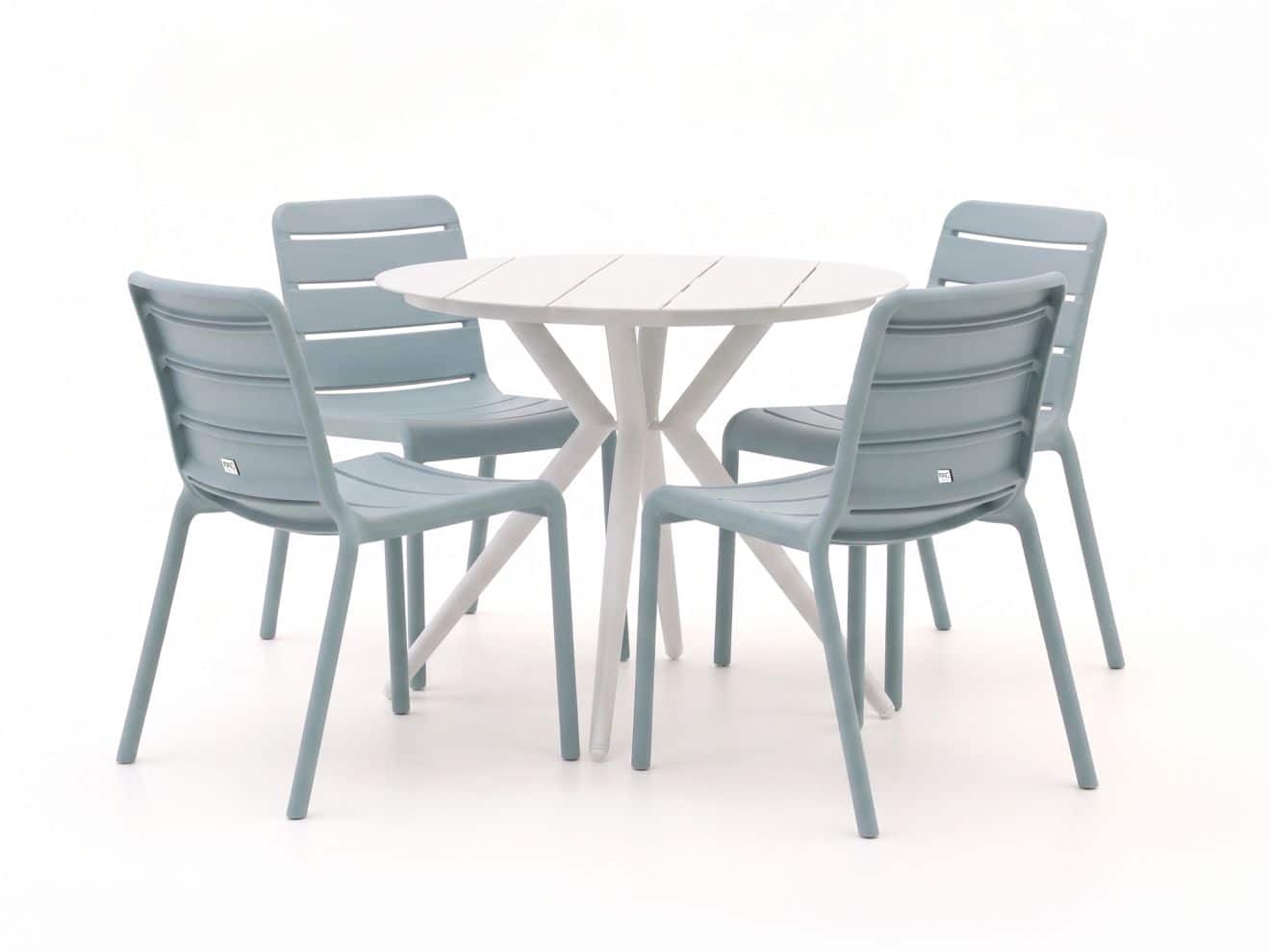 forza narni/sora ø 90cm dining tuinset 5 delig stapelbaar laagste prijsgarantie!