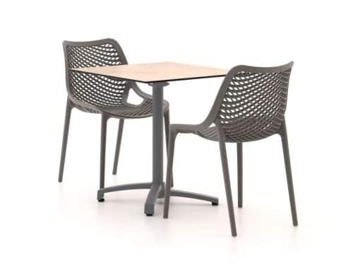 Forza Ripi/Canzo 70cm dining tuinset 3-delig stapelbaar inklapbaar - Laagste prijsgarantie!