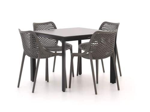 Forza Ripi/Sestino 90cm dining tuinset 5-delig stapelbaar - Laagste prijsgarantie!