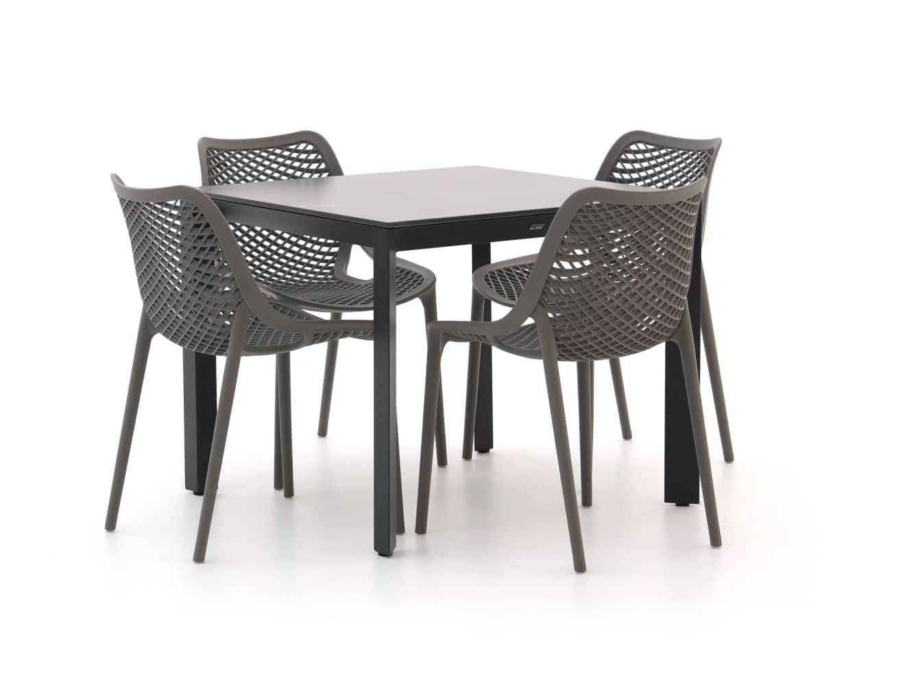 forza ripi/sestino 90cm dining tuinset 5 delig stapelbaar laagste prijsgarantie!