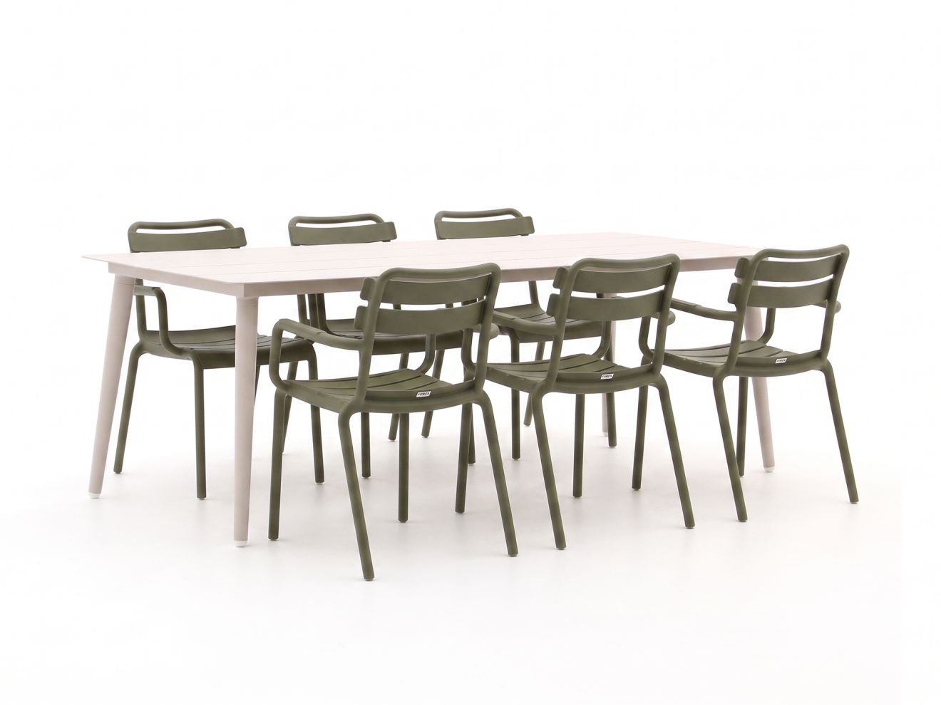 forza vico/sora 220cm dining tuinset 7 delig stapelbaar laagste prijsgarantie!