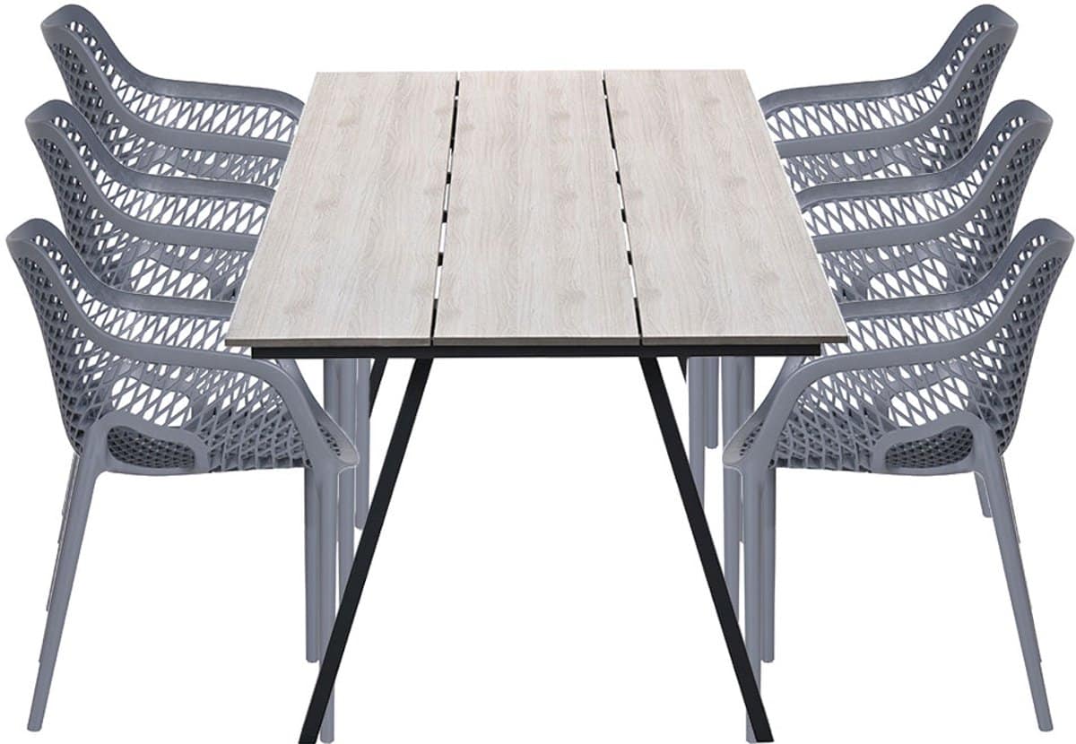 garden impressions air xl tuinset 7 delig donker grijs