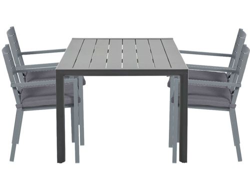 Garden Impressions Amarillo tuinset 5-delig donker grijs - Adana tuintafel