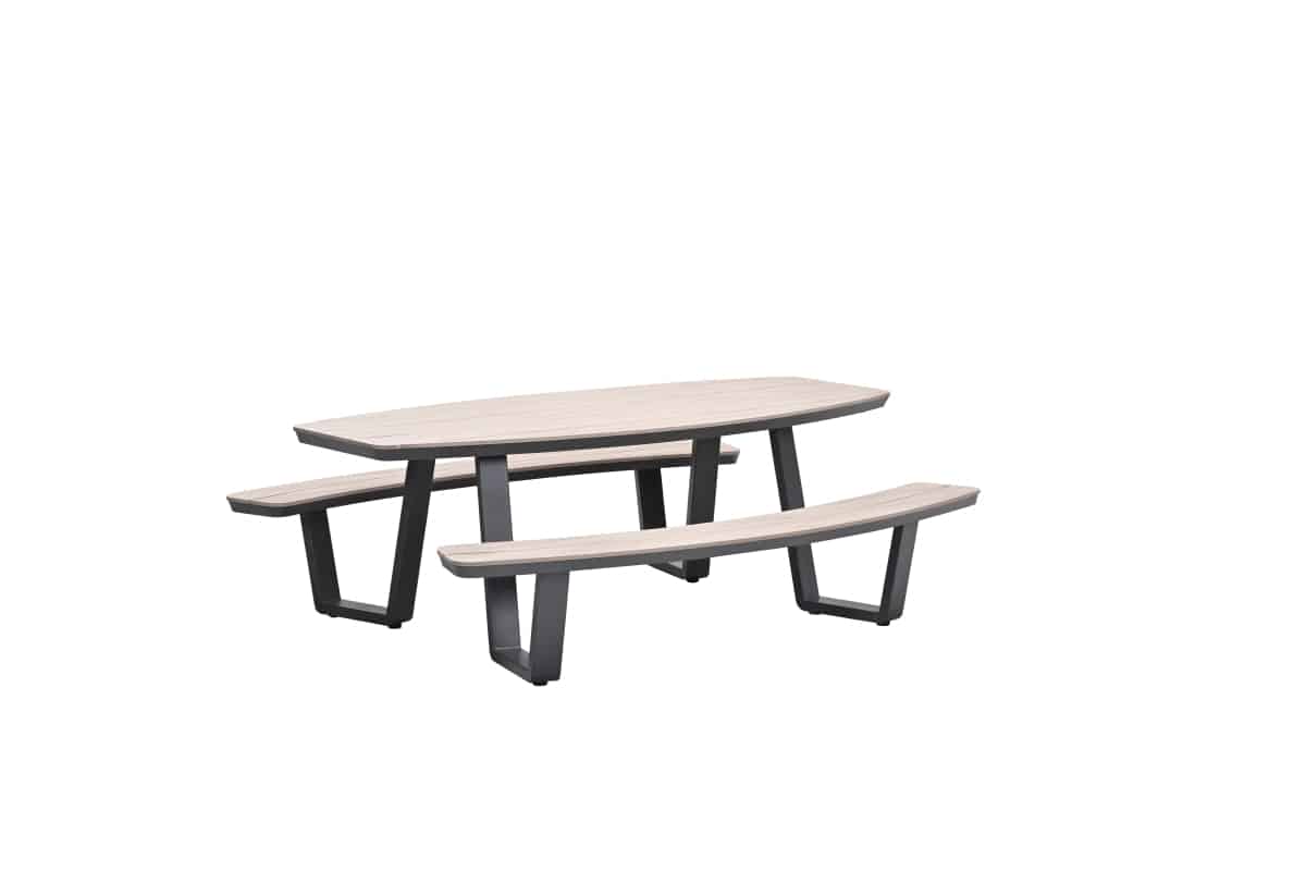 garden impressions bell ovale picknick tafel 220 x 193