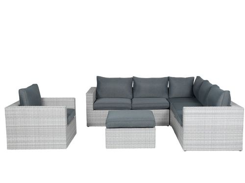 Garden Impressions Bruno loungeset licht grijs incl. lounge stoel