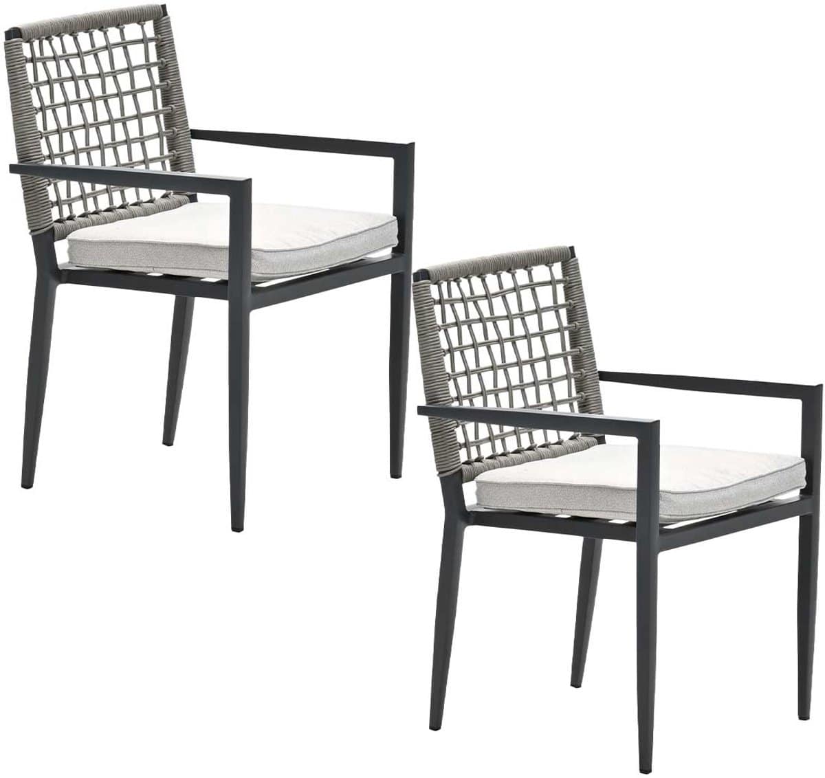 garden impressions burela tuinstoel taupe 2 stuks