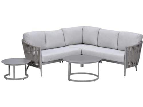 Garden Impressions Devin loungeset hoek 5-delig - Monte Carlo loungetafels