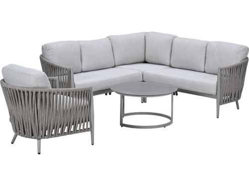 Garden Impressions Devin loungeset hoek 6-delig - Monte Carlo loungetafels