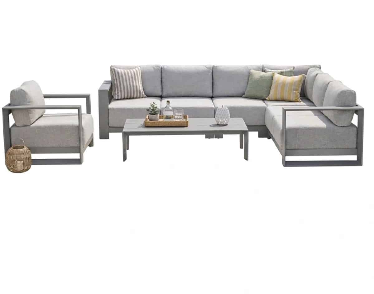 garden impressions levanto hoek loungeset taupe