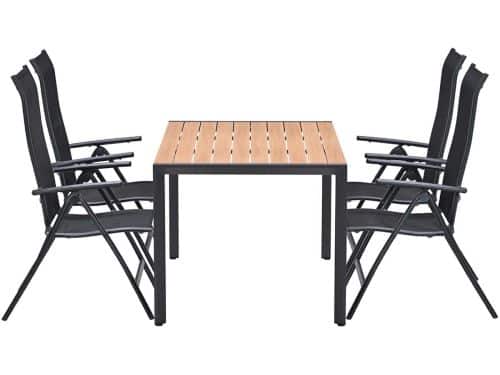 Garden Impressions Limone stoel 4 stuks + Felini tafel 160