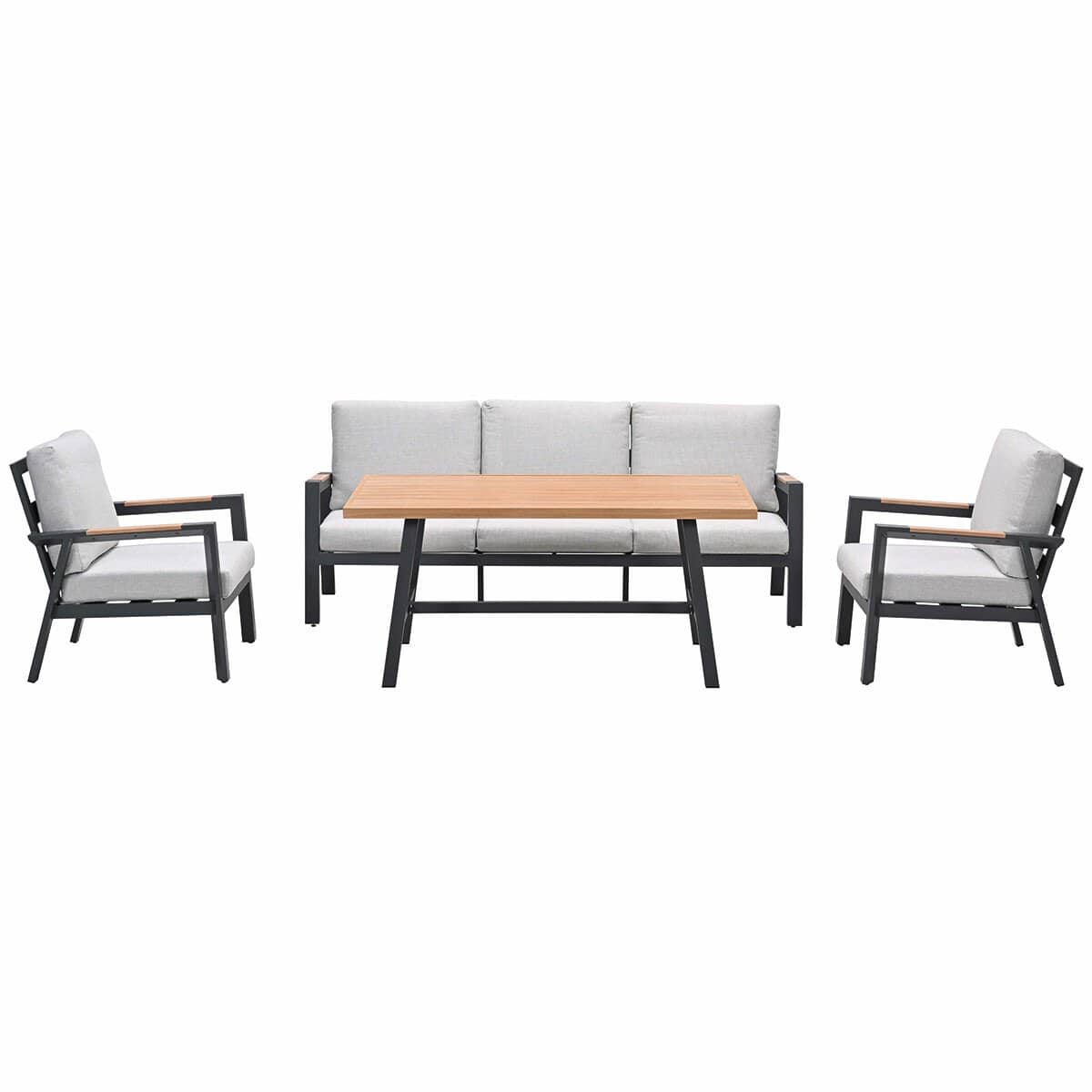garden impressions lissabon lounge dining set 4 delig stoel
